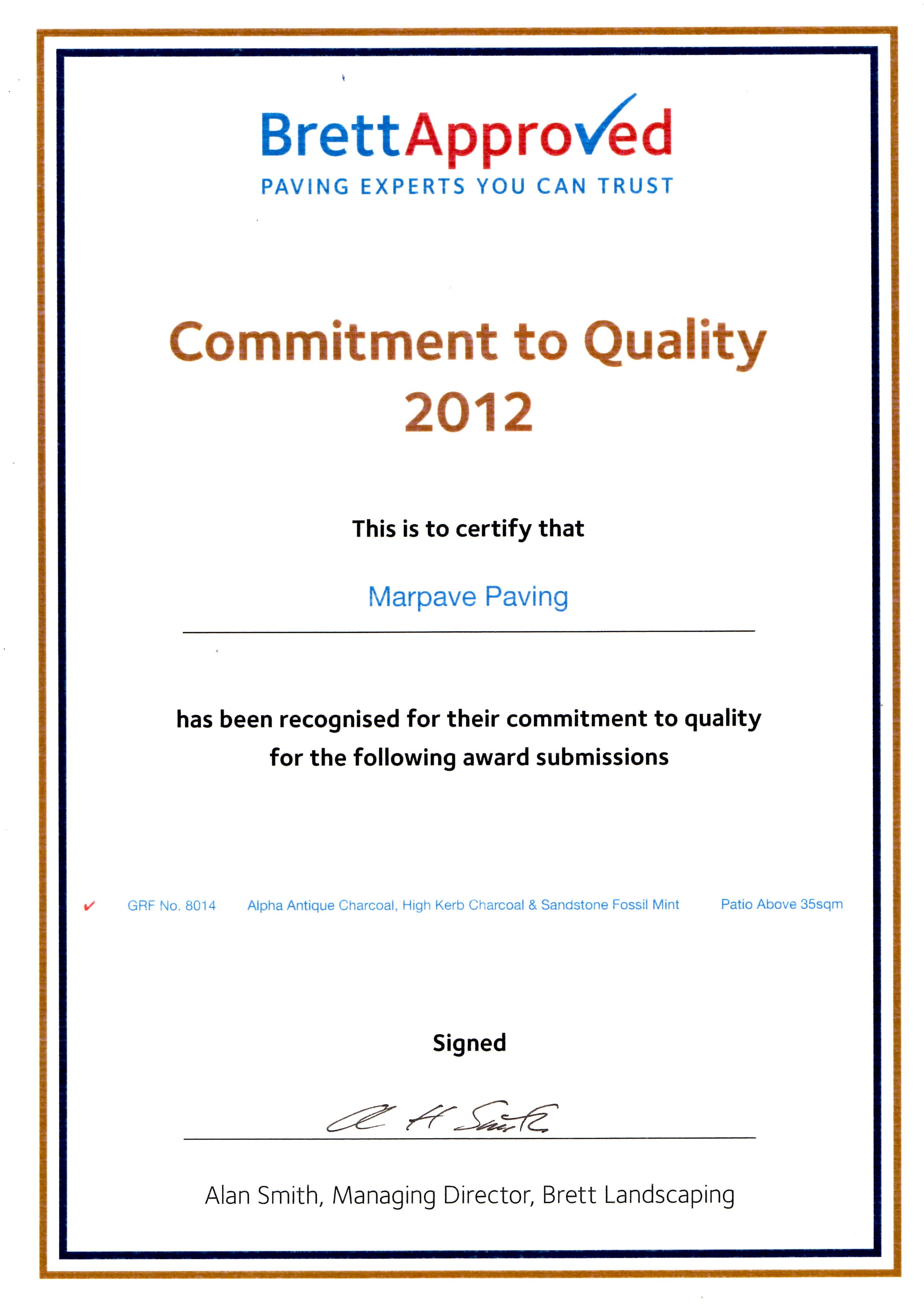 Continued Commitment to Quality